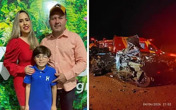 Tragédia na rodovia: Vereador de Cachoeira Alta, esposa e filho morrem em grave acidente na GO-206